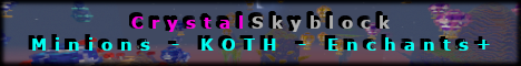 CrystalSkyBlock: A Skyblock Adventure with Economy Twist